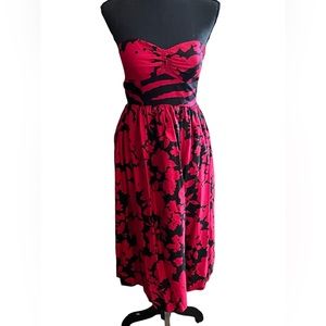 Anthropologie Tibi New York Strapless Silk Dress
